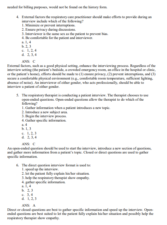 Test bank for Clinical Manifestations and Assessment of Respiratory Disease, 9th Edition by Des Jardins and Burton - Image 3