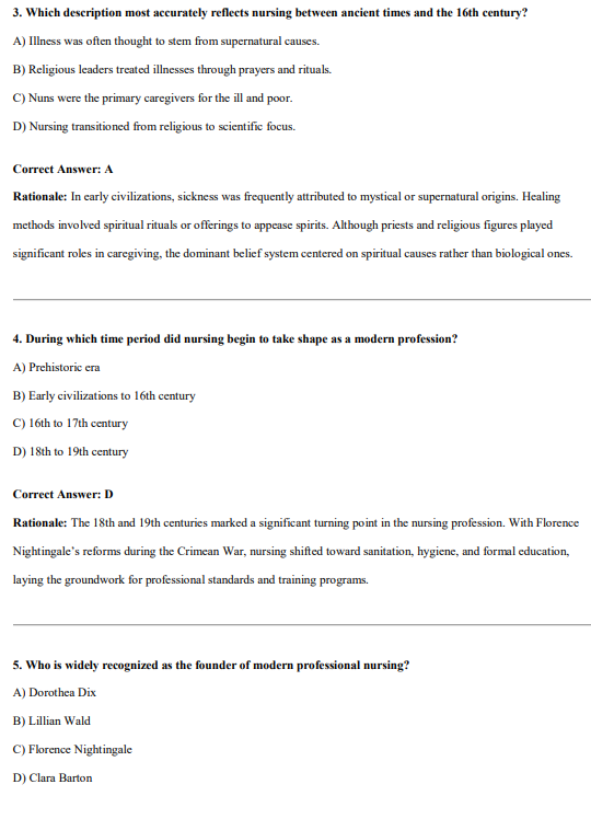 Test Bank for Davis Advantage for Wilkinson’s Fundamentals of Nursing: Theory, Concepts, and Applications 5th Edition (volume 1) By Leslie S. Treas, Karen L. Barnett, and Mable H. Smith - Image 3